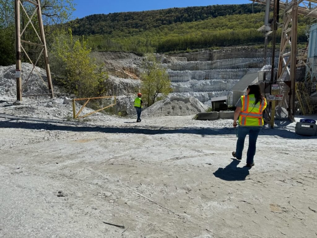 edge of quarry